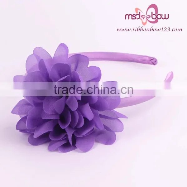 Wholesale Cheap Baby Headband Handmade Organza Fabric Flower Headband photo-4