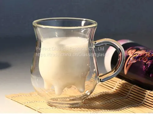 Milk cup double wall milk glass cup restaurant and hotel cups coffee cups