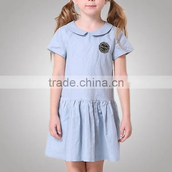 Stretchable Peter Pan Collar Luxury Baby Cloth Dress Reliable Supplier photo-4