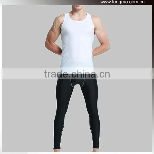 Breathable Mesh Spandex Fitness Gym Wear White Compression Shirt and Tights photo-5