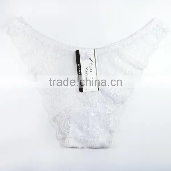 Yun Meng Ni Underwear Sexy Show Lingerie Girls Sexy Transparent Lace Bikini Panties photo-5