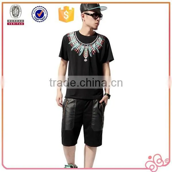 2016 China Manufacturer Custom Men Black Tshirts Bulk