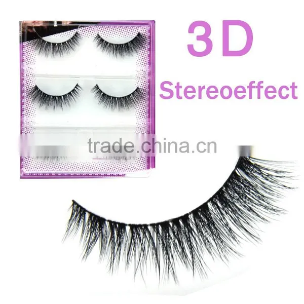 Handmade Crossing Lashes Thick 3D Fake Eyelash photo-3
