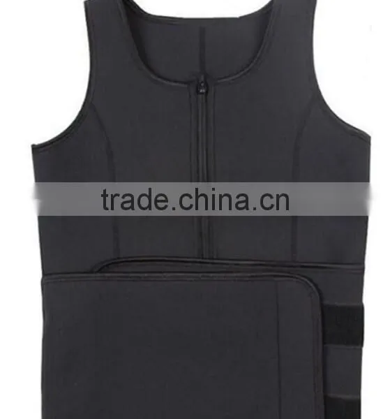 Walson Adjustable Slimming Neoprene Sauna Tank Top Vest Trainer Waist Belt Shaper Plus photo-3