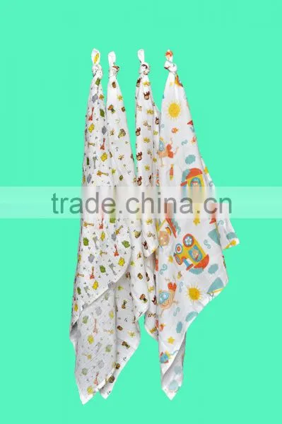 100% Cotton Double Weave Gauze Muslin Baby Diapers (Bleached, Unbleached, Dyed & Printed) photo-6