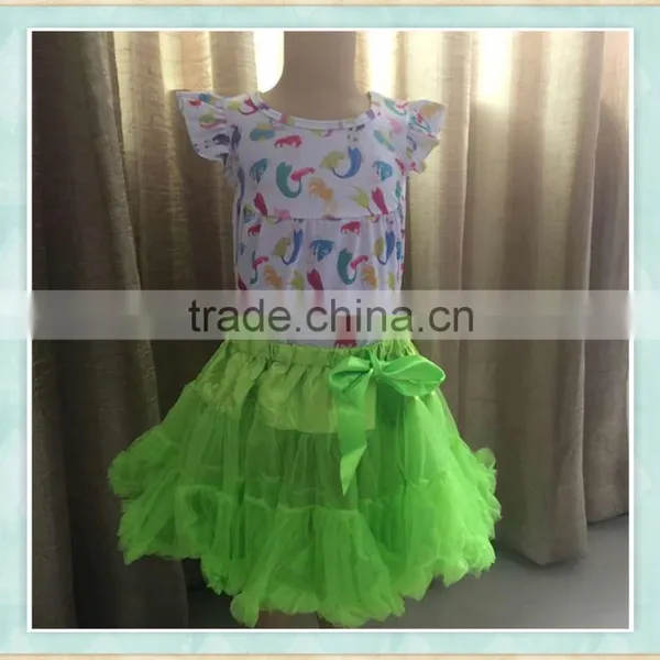Stock Sell Style Girl Wholesale Chiffon Fluffy Tutu Pettiskirt/kids Mini Dance Tutu Girls Casual White Skirt photo-6