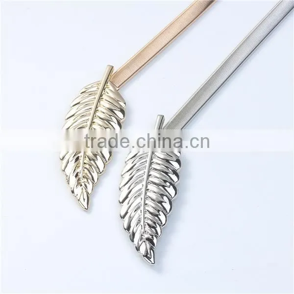Waistband Leaf Silver Tone photo-3