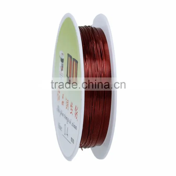 High Quality Round Rose Gold 0.8mm Copper Jewelry Making Beading Wire photo-2