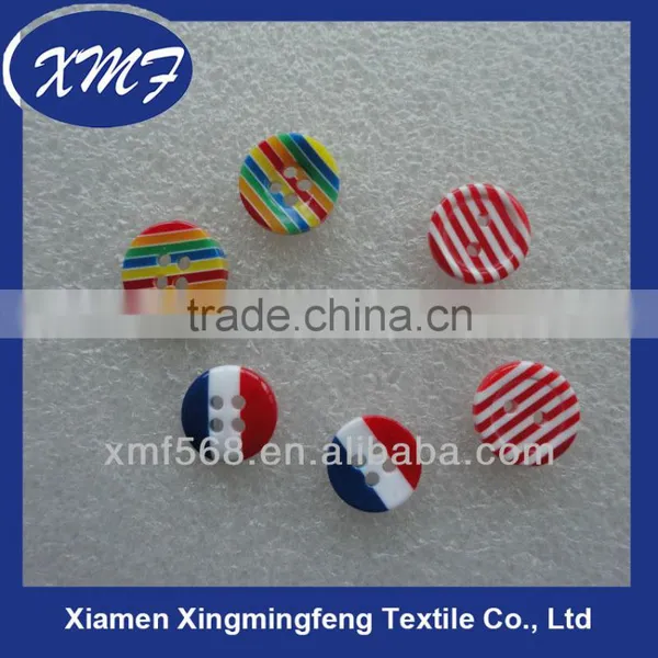 Fashion Round Polyester Resin Button