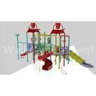 Water Entertainment Kids Water Playground , Aqua Park Equipment