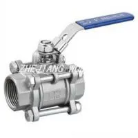Stainless Steel 3pc Screwed Ball Valve photo-2