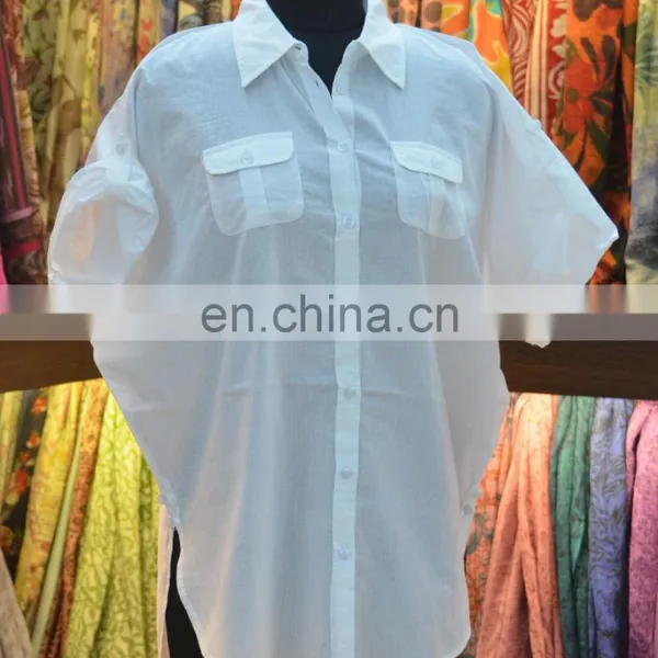 LADIES 100% COTTON SUMMER SHIRT photo-6