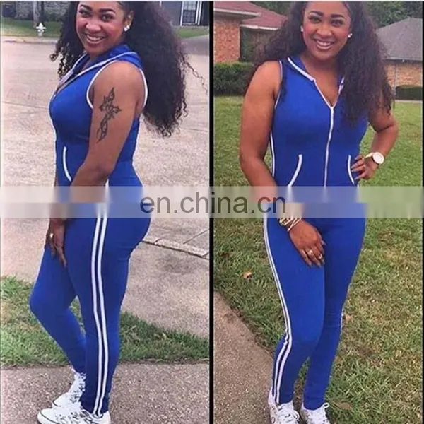Women Wear Fitted Tracksuit Gym Wear Jumpsuits