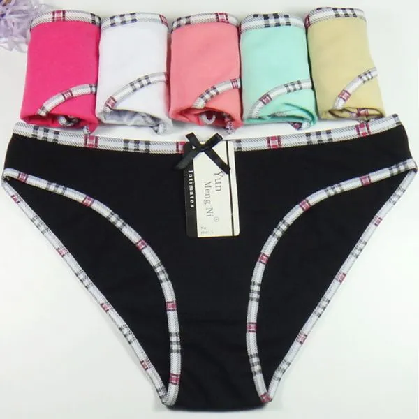 Wholesale Brand Yun Meng Ni Sexy Underwear Soft Cotton Girls Briefs Preteen Panty For Women photo-3