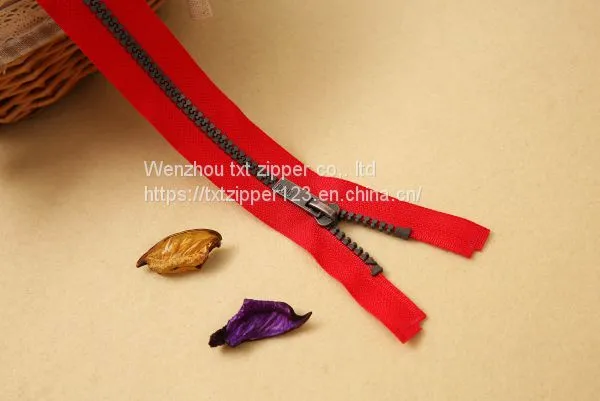 #3 #5 #8 #10 #15 #20 Plastic Zipper With Antique Sliver Teeth Open End photo-5