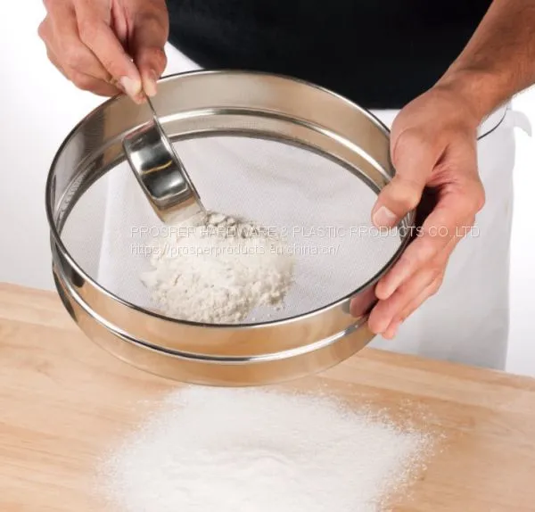 Round Stainless Steel Flour Sieves for Kitchen photo-3