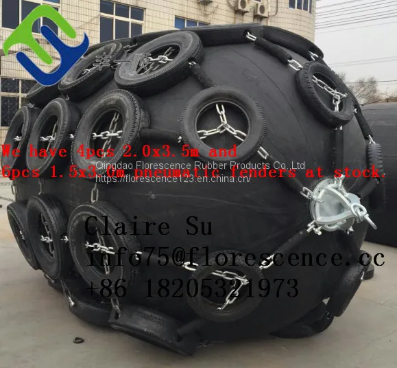 D2.5mL3.5m Ship Marine Floating Fender to Lithuania photo-2