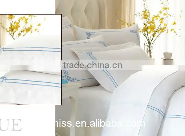 100% Cotton White Cotton Embroidered Duvet Cover Hotel Towels and Bed Linen photo-3