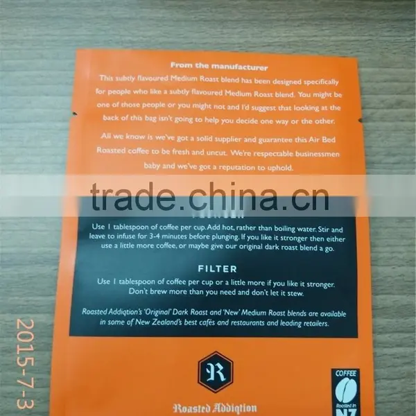 Plastic Lamination Empty Tea Bag With Custom Printing photo-2