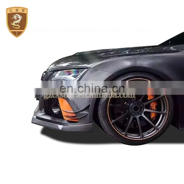 Carbon Fiber Body Kit Facelift Front Diffuser For Au di RS6 RS7 photo-5