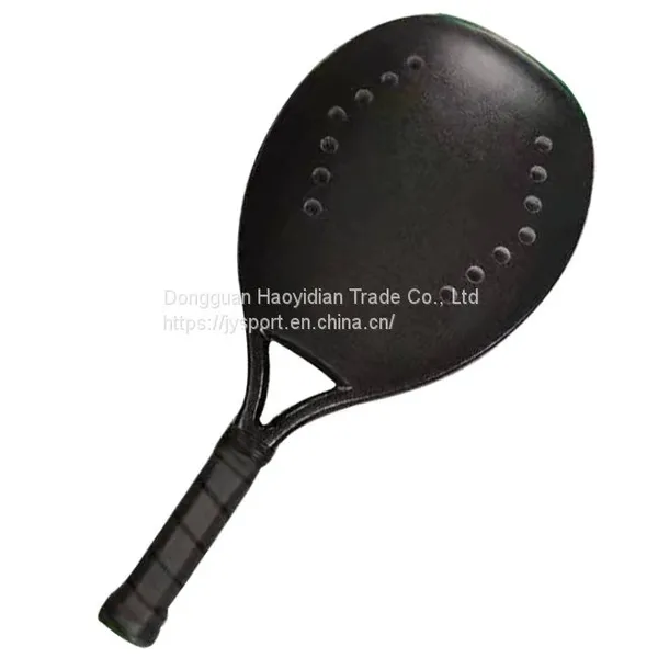 Beach Tennis Racket Carbon Fiberglass 3K 12K 18K Grit Finish OEM XSBT03 photo-2