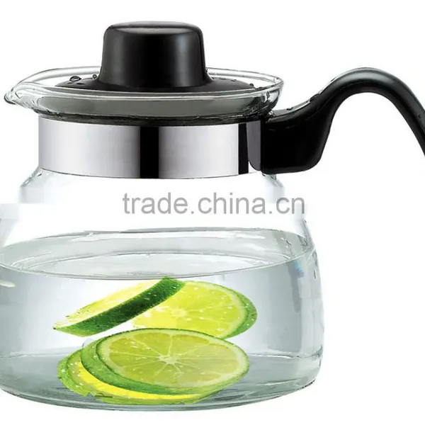 Best Drink Ware Borosiliacte Glass Kettle Hot Sale Clear Glass Pot Pyrex Glass Water Pot
