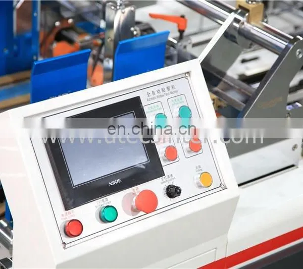 UTM650B Automatic Corrugated Carton Medicine Paper Box Window Patching Machine for T-shirt Garment Rotary Film Cut photo-2