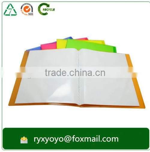 Wholesale Office a4 Size 30 Pocket pp Plastic Document Display File Folder photo-6