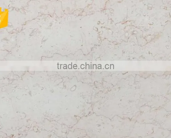 Factory Supply Natural Indoor Polished Shell Beige Marble Tile photo-5