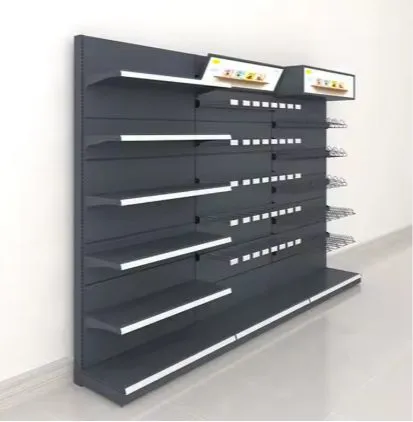 Grocery Store Shelving Steel Panel Storage Rack Goods Display Shelves photo-2