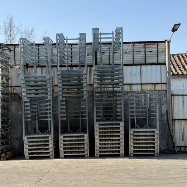 Industrial Stackable Iron Pallet Rack for Warehouse Nesting Solutions photo-2
