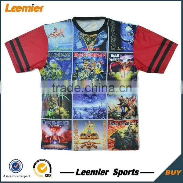 2015 Fashion Design Breathable Outdoor Shirts Custom Sports Team t Shirts