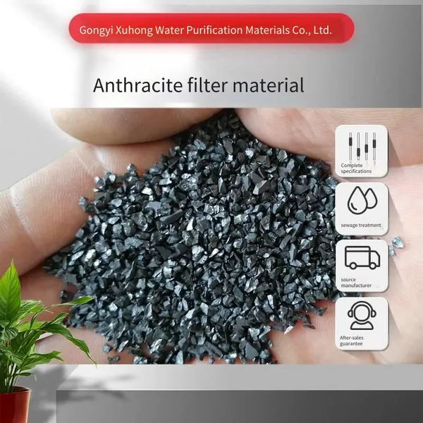 Anthracite Coal, Xuhong Water Purification, High Content Without Powdering, Filtering Impurities in Sewage Treatment, Resistant to High Temperature and Burnable photo-3