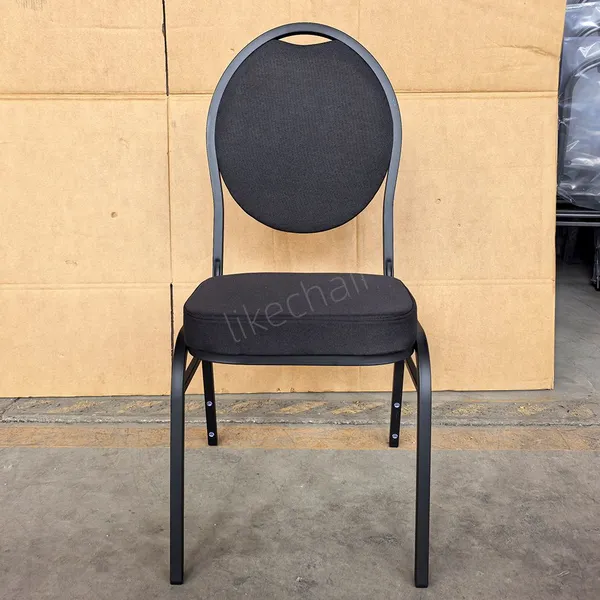 Modern Luxury High Back Outdoor Indoor Black PU Leather Banquet Chairs Hotel Chairs Wedding Dining Banquet Chairs