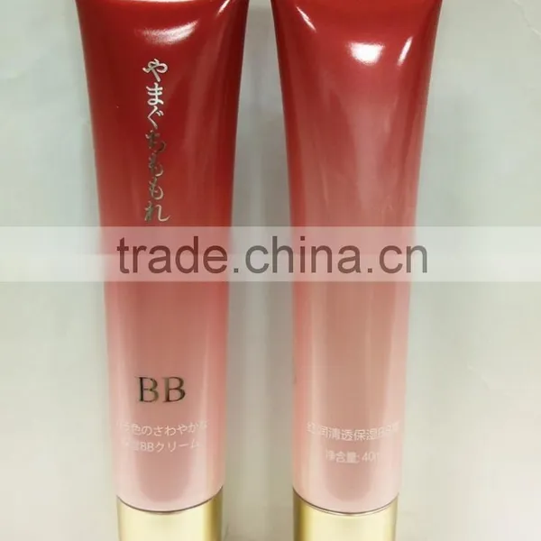 Golden Metalised Cap With Silver Hot-stamping for Tube Container