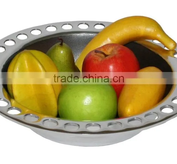 Round Fruit Bowl/ Designer Bowl/ Metal Fruit Bowl Manufacturer