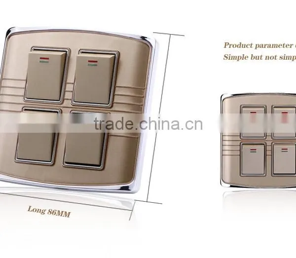 Hot Sale 4 Gang Switch Wall Switvh New Design Made in China photo-3