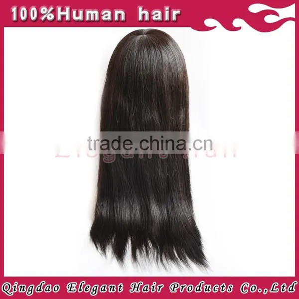 High Quality Silky Straight Clip in Malaysian Unprocessed Virgin Silk Top Full Lace Wigs photo-2