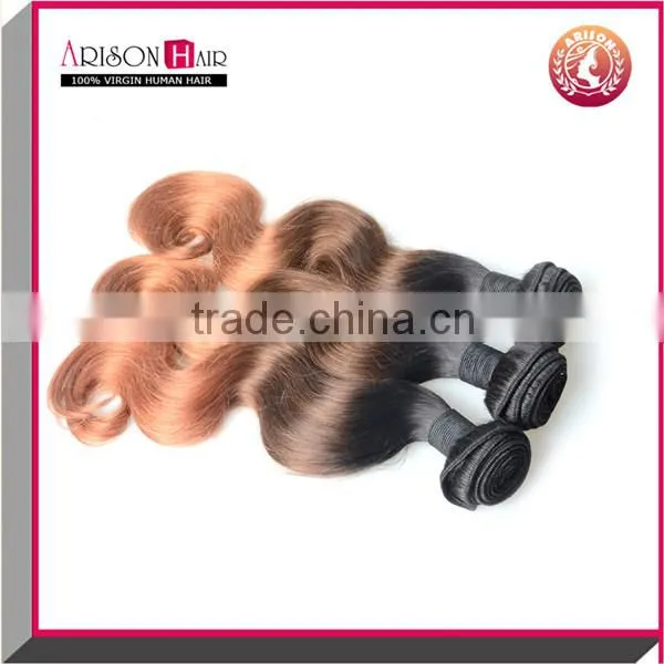 Three Tone Ombre Brazilian Hair Body Wave Virgin Brazilian Hair Extension photo-3