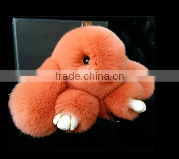 Decorative Plush Animal Toy as Gift Cute Cartoon Soft Rabbit Doll in Bag, Cellphone or Key