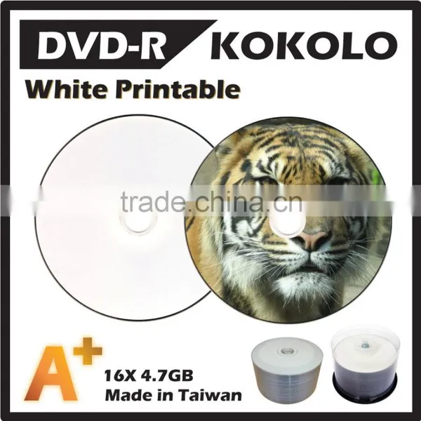 TAIWAN A+ Blank DVD in Bulk, Printable Dvd-r 16x