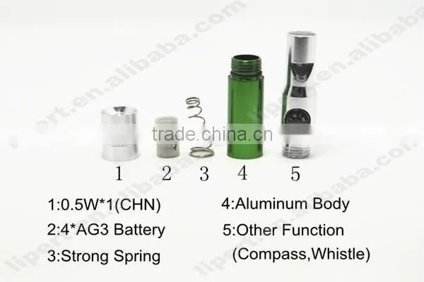 (160181) Compass Promotional Torch Flashlight Mini Led Smallest Light for Keychain photo-3