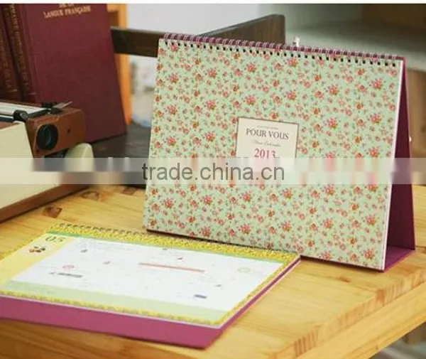 Custom 2016 Calendar With Customer's Logo Desk Calendar for Promotion