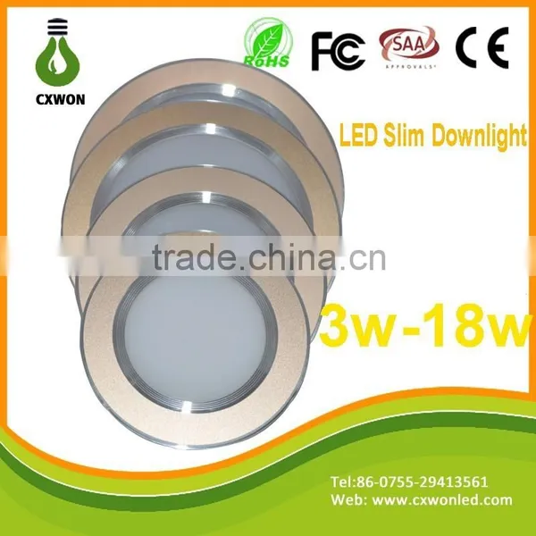 5w Elegant Golden Downlight Housing Round Aluminum Fixture 100mm Hole Size Led Downlight Wall Mounting photo-5