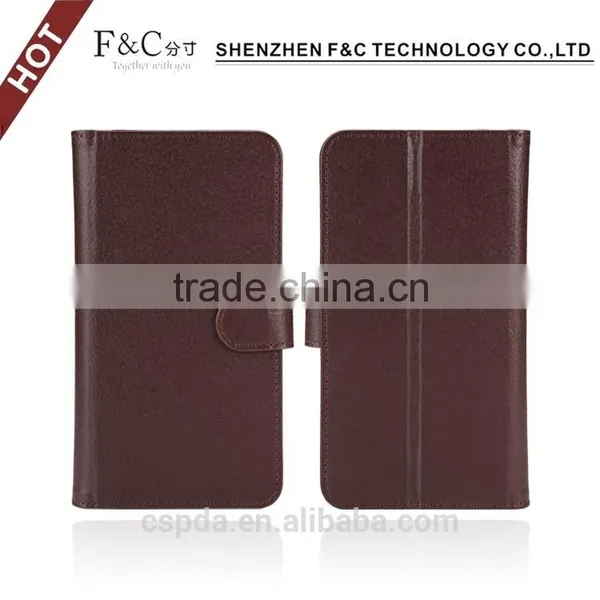 Free Sample Litchi pu Leather Universal Case Cover for 4.7 Inch Cell Phone With Sliding Plate Supplier's Choice photo-2