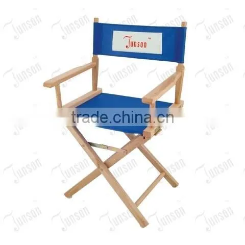High Quality Foldable Armresting Director Chair/Wooden Armrest Canvas Folding Chair photo-2