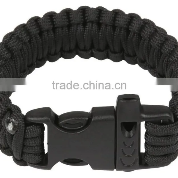Paracord Survival Bracelet With Fire Starter and Whistle photo-2