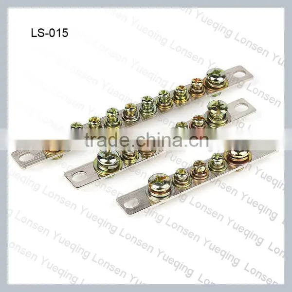 Brass Earth Insulated Terminal Block