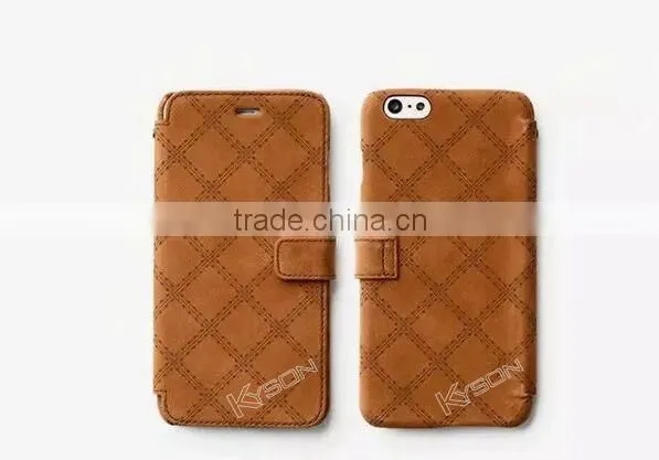 Handmade Genuine Real Leather Man Business Case for Iphone 6 Plus photo-2