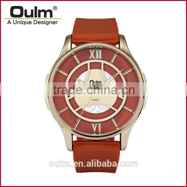2015 Oulm Unisex Watch Silicone Wrist Watch Chinese Wholesale Watches